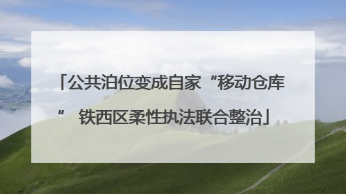 公共泊位变成自家“移动仓库” 铁西区柔性执法联合整治
